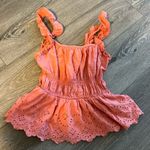 Old Navy Orange / Pink Flowy Top Photo 1