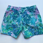 Lilly Pulitzer Gretchen High Rise Shorts Botanical Print 5" Inseam Size 00 Photo 4