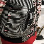 Anthropologie Weston Quilted Bomber Jacket Pink Black Size Small Photo 3