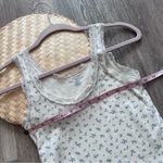 Brandy Melville  dainty‎ floral lace trim tank top Photo 2