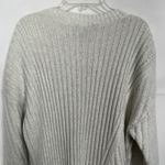 Vera Wang Simply Vera Metallic Gray Pullover Sweater Size Large Photo 6