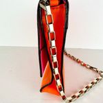 Kate Spade Lincoln Square Garrett Leather Shoulder Bag Color Block Pink Orange Photo 7