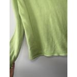 L.L. Bean Women's Chartreuse‎ Lime Green 100% Cotton Sweater Size Large Photo 1