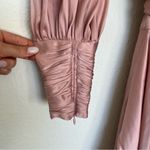 Zimmermann  Silk Wrap V-Neck Mini Dress in Blush Pink Photo 5
