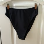 Reformation Black High Leg Cut High Wiasted Bikini Bottoms Photo 1
