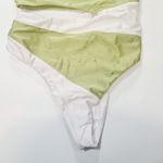 Camila Coelho  Rumba One Piece in Celery Green & White Small Photo 3