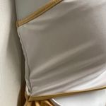 Victoria's Secret Victoria’s Secret White & Gold Color Block One Piece Swimsuit Photo 4