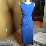 Sundance  Ruffle Maxi Cornflower Blue Dress Size Small Photo 3