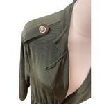 Chico's Traveler Women's Long Sleeve Cinch Waist Green Blazer Jacket Size Large Photo 2