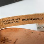 Frye  Ally 2 band hammered disk sling sandals gray size 7 Photo 6