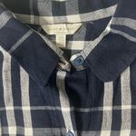Lucky Brand  Navy and White Checkered Shirt Size Small Photo 1
