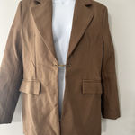Beulah NWT  Style Love, Quin Navaeh Camel Blazer Jacket Size S Princess Seams Photo 0