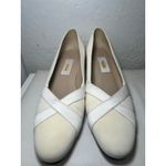 Talbots  Block 1.75" Heel Pumps Criss Cross Straps Classic‎ Shoes 7.5N Cream Photo 1
