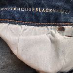 White House | Black Market The Skimmer Lace Up Ankle Jeans Size 4 Dark Wash Photo 9