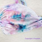 Beach Riot NEW Free People Poppy Bikini Top candy skies tie dye, M Photo 3