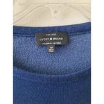 Lucky Brand  Balloon Peasant Long Sleeve Blouse Sweatshirt Navy Blue Size Medium Photo 2