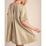 Glam Gold‎ Sequin Velvet Mini Dress Large Party Club Photo 1