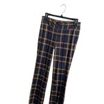 J McLaughlin Rylie Navy & Orange Plaid Pants Size XS Stretchy Slim Fit Photo 2