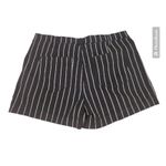 REWASH  High Rise Shorts Comfort Stretch‎ Button Fly Striped Black Size 13/31 Photo 1