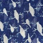 Vtg Y2k Retro Mossimo Sheer Dove Novelty Print Blouse Preppy Coastal Capsule XS Blue Photo 8