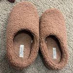 Madewell Sherpa Scuff Slippers Camel Sz 10- Sold Out Photo 6