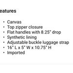 DSW  Canvas Tote Bag NWT Photo 2