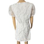 Lulus NWOT Tarabya White 3D Floral Beaded Mini Dress Side Medium Photo 6