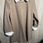 Tuckernuck Taupe Dress with White Collar Tan Size XL Photo 1