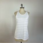 Athleta Stripe Mesh High Neck Tank Top Photo 1