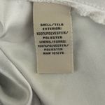 ECI Women Top 4 Metallic Silver Floral Rhinestone Neck Babydoll Disco Glam Boho Photo 7