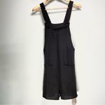 None Emery Rose Black Romper Short Overalls Minimal Coastal Beach Summer Boho NWT S Photo 1