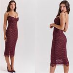 House Of CB  'Melina' Mulberry Lace Midi Dress NWOT size S A-C Photo 8