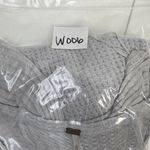 Free People  Sz XS Ventura Thermal Top Waffle Knit Long Sleeve Sky Blue High Low Photo 11