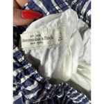 Abercrombie & Fitch Navy Gingham Mini Skirt Size Small Photo 4
