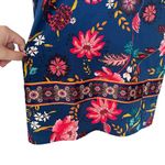 Loft Wildflower Satin Shift Dress Blue Pink Floral XS Photo 3