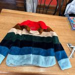 BLANK NYC GUC ** SEE FLAWS** Rainbow Pop Faux Fur Jacket, Size XS, 20β p2p Photo 10