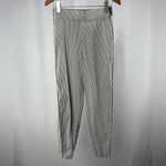 Athleta Brooklyn Textured Ankle Pant in City Stripe Black White Size 4 Photo 3