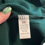 Active Basic  Teal 3/4 Sleeve V-Neck Top Photo 6