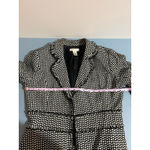 White House | Black Market blazer size 12 black white tweed look officecore Photo 5