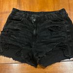 American Eagle Outfitters Black Jean Shorts Photo 0