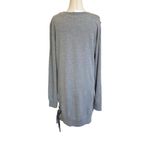 Cloth & Stone Gray Sweatshirt Tunic Mini Dress Lace Up Side NWT M Photo 6