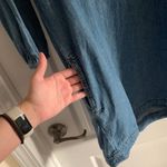 Madewell Women’s XS Blue Denim Chambray Artiste 3/4 Sleeve Tunic Dress Photo 3