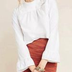 Maeve Anthropologie  Aja Poplin Bell Sleeve Blouse Photo 0