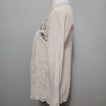 Buckle  Jolt cream embroidered lace crinkle blouse size small Photo 2
