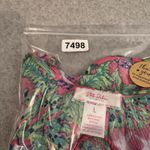 Stella Parker Shift Dress Womens Large Pink Green Tropical Ocean Print Rayon Photo 9