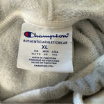 Champion  Chico State women's size XL short sleeve hoodie white and grey Photo 4