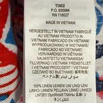 Boden rosie 100% linen tunic top button front multicolor ikat size 10R preppy Red Photo 9