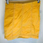 Free People Corduroy Mini Skirt - Yellow - 0 Photo 4