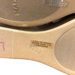 Italian Shoemaker Slip On Wedge Sandals SZ 7 Beige Flex Strap Open Toe Tan Photo 5