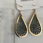 Charming Charlie green teardrop statement earrings Photo 2